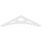 Ekena Millwork Pitch Wellington Architectural Grade PVC Gable Pediment, 60"W x 15"H x 1"P (6/12) GPP060X015X100WEL - alternate 5